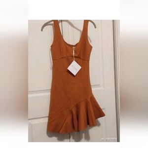 Elliatt Crown Rust Mini Dress Size Xs (Nwt) Sleeveless